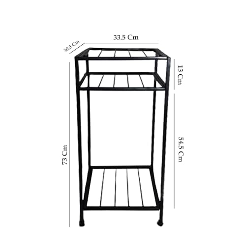 Image of A to Z Hub Laksh CASA-Stylish and Useful 3 Tier Water Dispenser Can and Water Bottle Stand,Matka Pot Stand,Bislery Bottle Holder rack for Kitchen /Office /Hotel /School /Shop (3 Self)