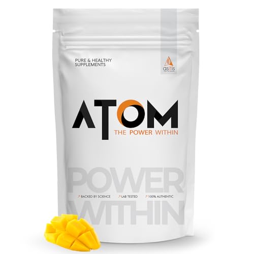 Image of AS-IT-IS ATOM Whey Protein 2kg | 27g protein | Isolate & Concentrate | Mango Fusion | USA Labdoor Certified | With Digestive Enzymes for better absorption