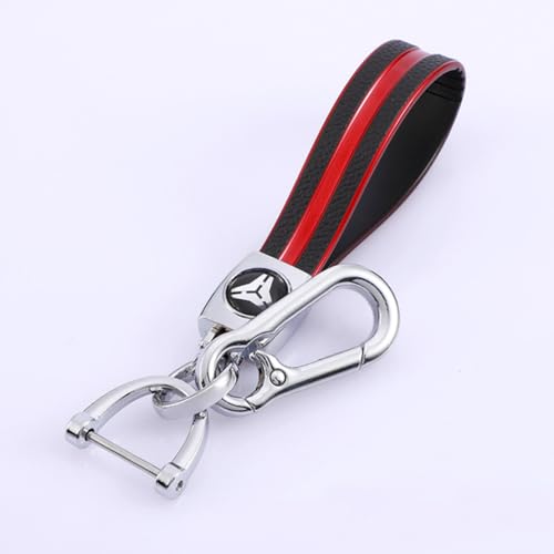 Coque de clé Ford en cuir TPU rouge pour protéger élégamment votre télécommande Fusion