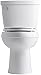 Kohler K-3589-0 Cimarron Comfort Height Elongated 1.6 gpf Toilet with AquaPiston Technology, Less Seat, White