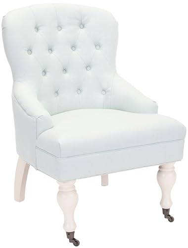 Sillón Club Plegable Lino Azul Tradicional miniatura 1