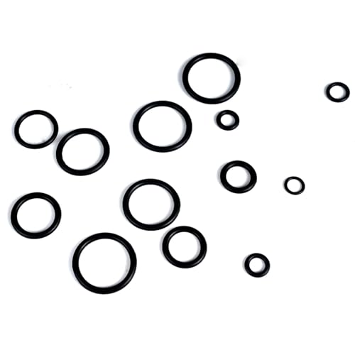 400 Pcs Rubber O-Rings Assortment Kit, 24 Sizes Rubber O-Ring Sealing Seal Assortment Set for Faucet, Hose, Automotive Repair, Plumbing, Gas, O Rings Kit