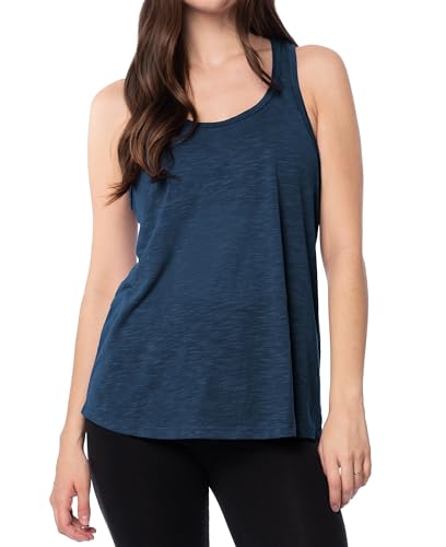 Image of Sexy Basics Women's Everyday Flowy Burnout Slub Racer Back Tanks | Active Workout Tops | Multi Packs & Colors