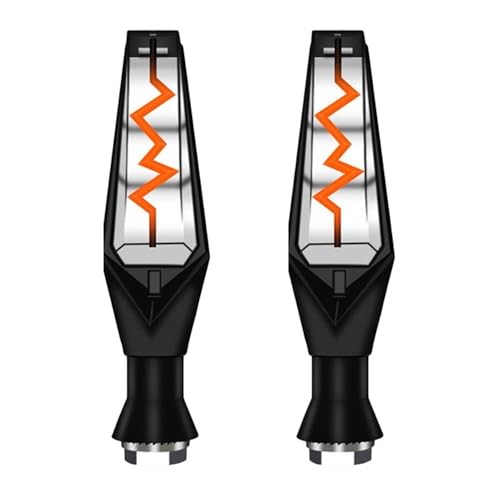 Clignotant moto double face avec feux LED ambre universels et relais intégré 12V