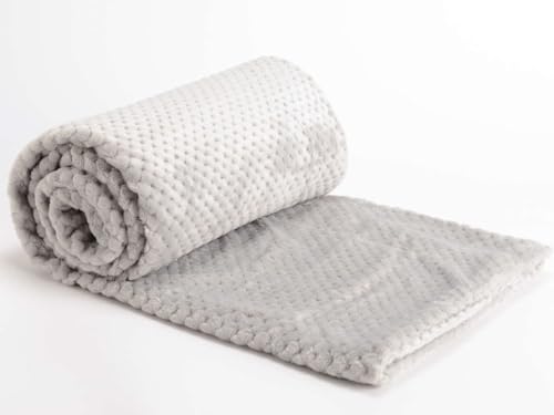 Plaid Amadeus Damier gris clair, l'élégance textile