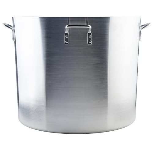 Winco 6.0mm Aluminum Stock Pot, 140-Quart - Image 2