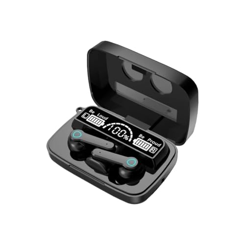 Image of M19 Bluetooth Earbuds, Wireless Earphones with Fast Charging, Waterproof IPX7, 9D HiFi Sound, Noise Reduction, Ultra Small Design, LED Display
