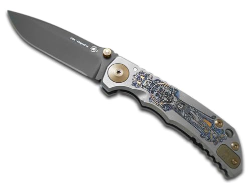 Spartan Blades Harsey Cruciform Folder Frame Lock SF5CRUS Polished 6AL4V Titanium and CPM MagnaCut Stainless Steel Pocket Knife