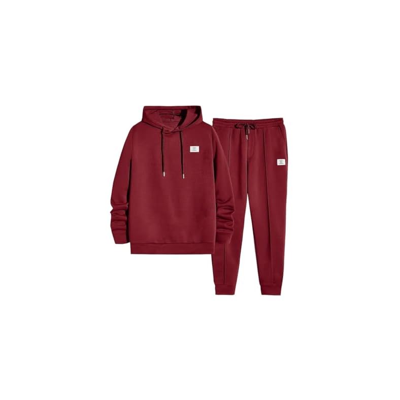 JMIERR Men’s 2 Piece Outfits Hoodie Sweatshirt Tracksuit & Joggers Sweatpants Sweatsuit Set