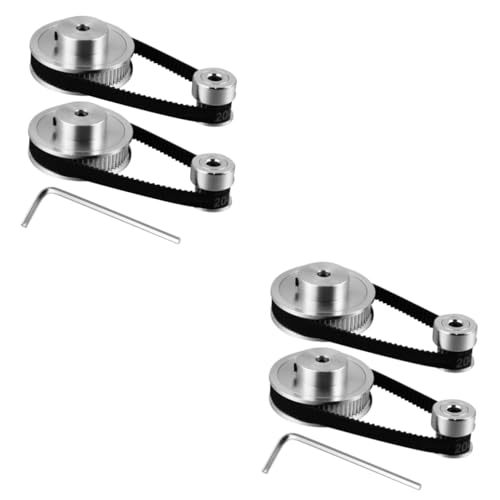 HEALEEP 2sets Synchronous Belt Pulley for Stepper Motor Variable Speeds Mechanical Belt Printer Supplies Synchronous Whe