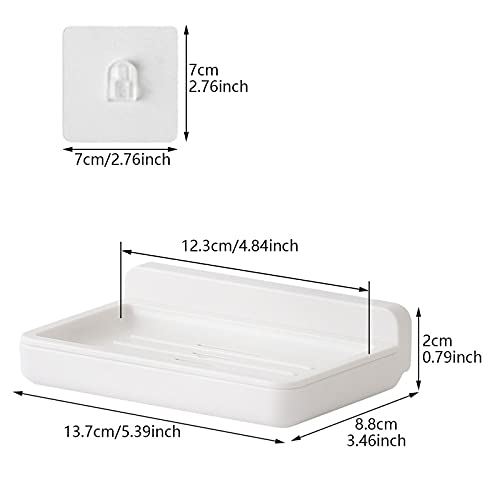 Porte-savon mural double couche - Rangement stable auto-adhésif cuisine - 7