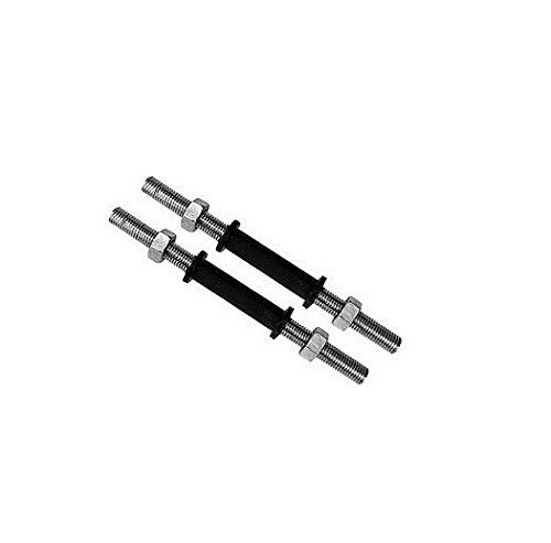 Generic 14Inch Steel Dumbbell Rod With Steel Nuts And Firm Hold Plastic Grip (Black And Silver) (B071R2NH95) Amazon Price History, Amazon Price Tracker