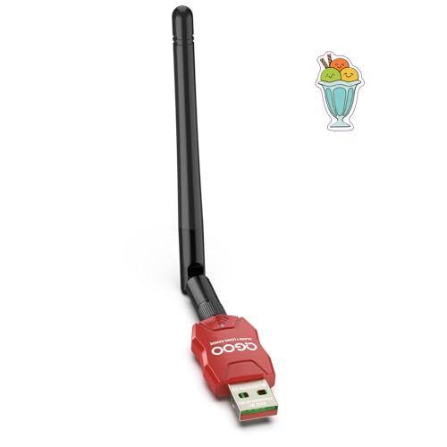 Class 1 Long Range Bluetooth Adapter for PC, QGOO USB Bluetooth Adapter for PC 5.3+EDR, Bluetooth Dongle Bluetooth Receiver Support Windows10/8.1/8/7?red-144?