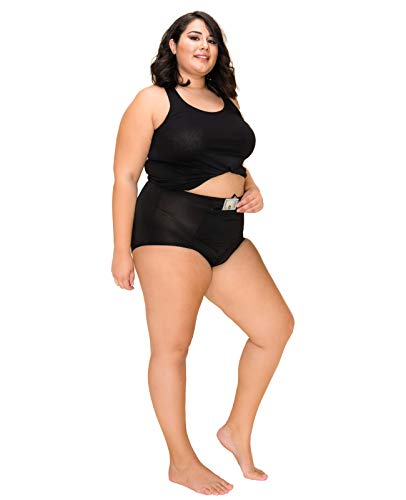 Barbra Lingerie Women’s Travel Pocket Underwear Girdle Brief Panties S-5Xl (Xl, 2 Pack) #TOP4