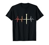 Latido Clarinete Clarinetista Cardiograma Camiseta, Hombre, Negro, M