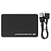 Liyeehao Mobile Hard Drive, HDD Box, ABS Material High-Speed USB 3.0 Interface for WINDOWS7/XP/Vista 2.5-Inch Hard Drives(Black)