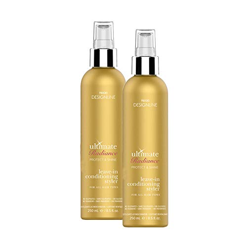 Ultimate Radiance Leave-In Conditioning Styler, 8.5 oz - Regis DESIGNLINE - Deep Conditioner Treatment that Reconstructs Damaged Hair and Repairs Split Ends (8.5 oz (2 pack))