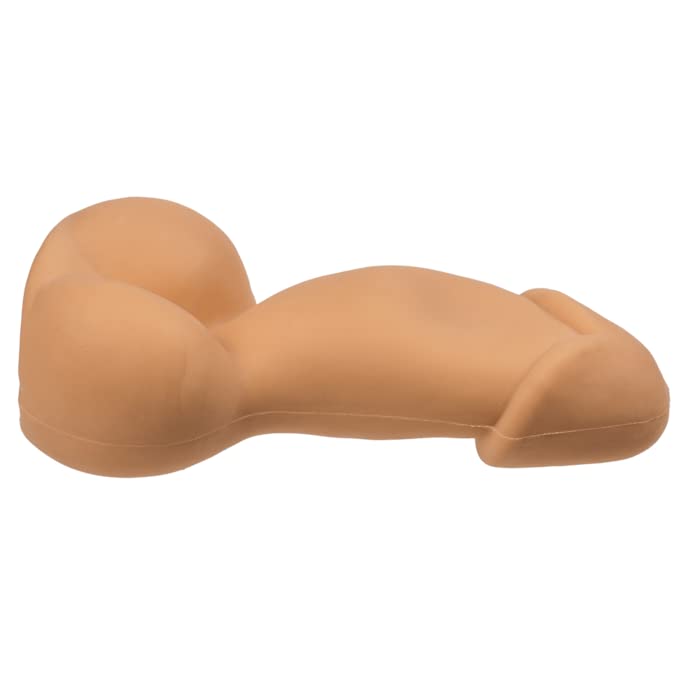 realistischer Antistress Penis zum Kneten - erotischer Scherzartikel für Junggesellenabschiede - Glied mit Hoden als Partygag für Karneval/Malle