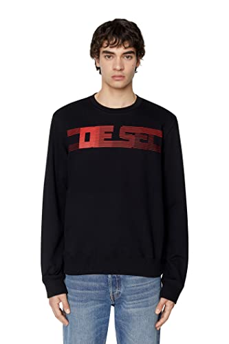 Sweatshirt DIESEL 9662AP noir vêtement mode homme pull col rond