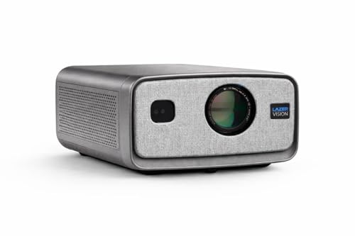 Image of Lazervision LV-1040 Sun Pro+ Upgrade 4K Ultra HD Projector | 5000 ANSI Lumens | Android 15 | Auto & Digital Focus & Keystone | 50000 Hr Lamp | MEMC | HDMI, ARC, WiFi | 4GB+128GB | HDR10 | 5Yr Warranty