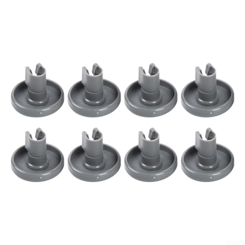 8 piezas de repuesto para cesta inferior de lavavajillas, piezas de repuesto compatibles con Electrolux para AEG reemplaza 50286965004 rodillo para estante inferior deslizamiento suave ABS