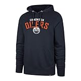 edmonton oilers official shop cosy cotton 47 Forty Seven Brand Edmonton Oilers Outrush Headline Hoody Fall Navy Mens Kapuzenpullover Herren