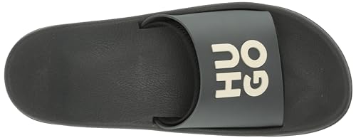 Image of HUGO Men's Stacked Logo Slide Sandal