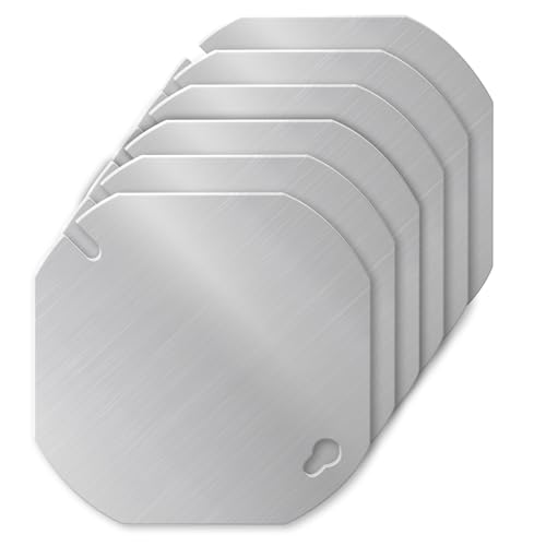 Couvercles octogonaux en métal de 10,2 cm pour boîte électrique (Lot de 6)