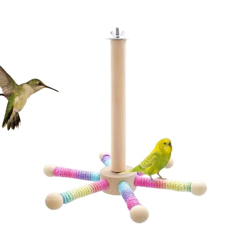 Roue d'exercice pour oiseau interactive et résistante aux coups de bec - 2