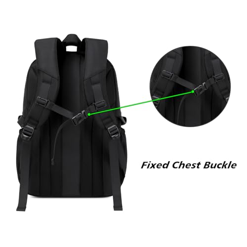 ZHIERNA School Backpack for Boys Middle School Elementary Bookbags for Teens Boys, Waterproof Lightweight Casual Daypack(Black)4