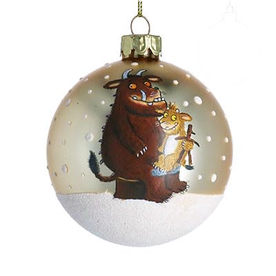 Gisela Graham Gold Gruffalo Baby's 1St Christmas Bauble, 8Cm
