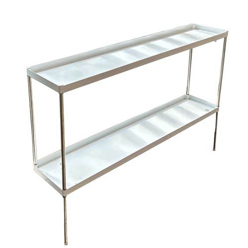 Adjustable Double Layer Rack Shelf No Punching Window Sill Extension Storage for Kitchen Office Bathroom Window Plant Shelves -118cm(60 * 25cm,0-55cm)