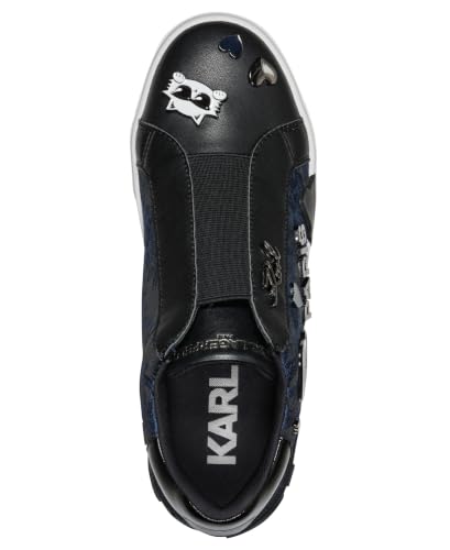 Image of Karl Lagerfeld Women's Mavise Slip on Sneaker with Pins