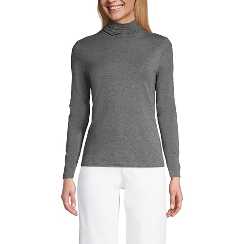 Image of Lands' End Women's Jersey Knit Turtleneck