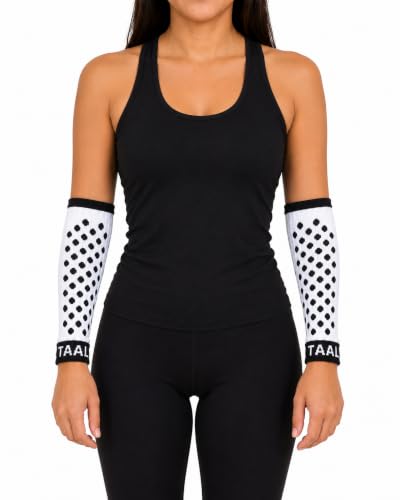 Par de Manguito Curto de Volei - Manguito para Proteção Esportiva voleibol, basquete, beach tennis (Branco, G)