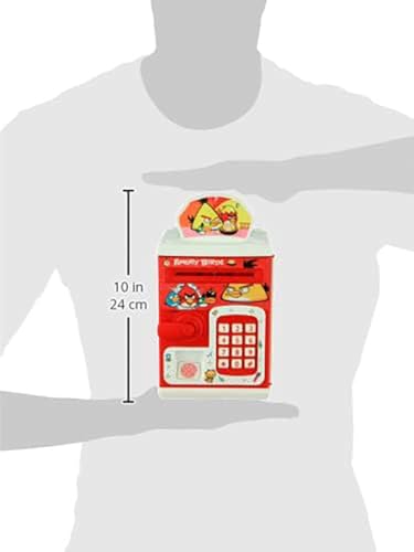 Image of Magicwand Magicwand ATM Piggy Bank|Mini ATM|Coin Bank Money Saving Box with Password,【Cherry Red】 Kids Safe Money Bank for Kids with Auto Grab Note Slot