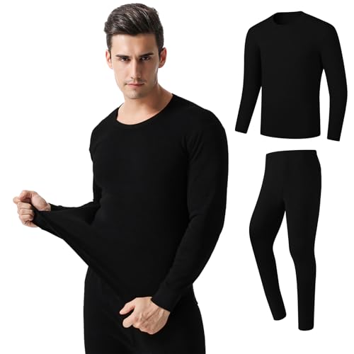 La Mejor Selección de Pantalones térmicos para Hombre los mejores 5. 47 BUMOKO Ropa Termica Hombres Frio,Ropa Interior Térmica para Hombres,Ultrasuave,Conjunto de Capa Base Superior e Inferior,Conjunto de Pantalon Termico y Blusa Termicos (Hombres,...