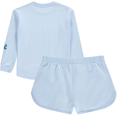 Image of Disney Girls Lilo & Stitch Clothing Set - Stitch Sweatshirt Hoodie and Shorts Set -Little and Big Girl Sizes 4-16
