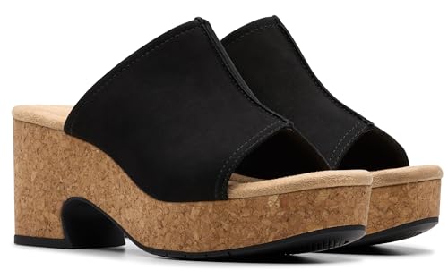 Image of Clarks Women's Nerisa Vine Cork Heeled Sandal