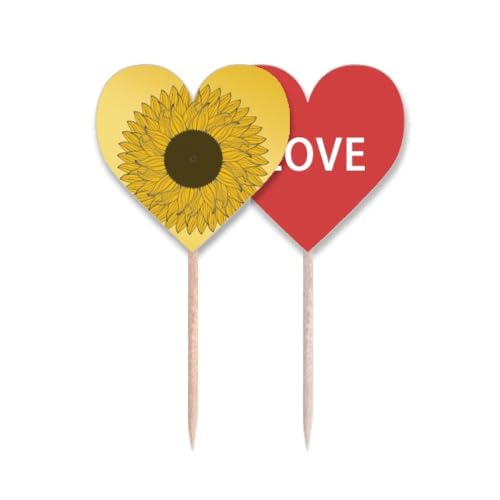 Cure-dents fleur jaune tournesol pour éviter les buffets ternes - 2