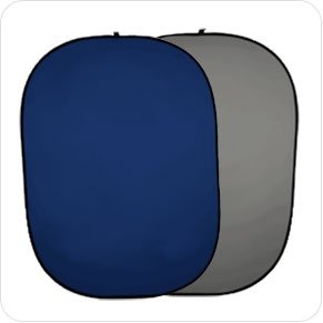 Fondo Plegable Ultralyt Chroma Key Azul Gris de 150x200cm