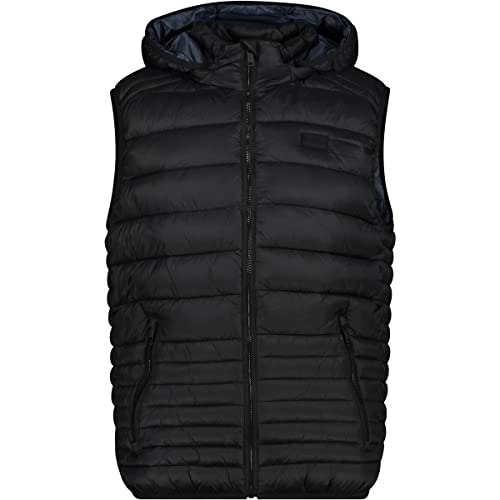 CMP - Man Vest Snaps Hood, Man, Nero, 58