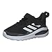 adidas Fortarun El I, Scarpe da Ginnastica Unisex-Bambini, Nero Bianco Grigio Negbás Ftwbla Grisei, 27 EU