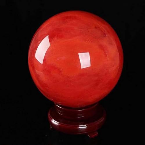 Esfera de cuarzo decorativa con base de madera para regalo 4