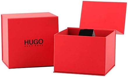 HUGO Men Analog Quartz Watch with Leather Strap 1530115