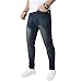 JUNBAOSS Men's Skinny Stretch Jeans Slim Fit Destroyed Ripped Jeans Denim Pants Men's Skinny Slim Fit Stretch Comfy Fashion Denim Jeans Pants, Nostalgia 210, Size 30