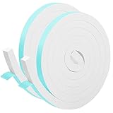 YIJUHOU Weather Stripping Door Seal, 2 Rolls 1/2 Inch W x 1/2 Inch T Door Seal Strip Window Insulati