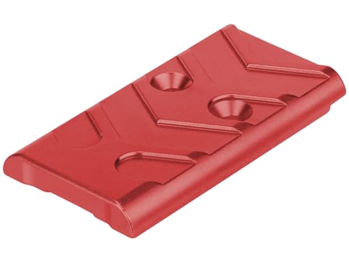 NDZ Performance Aluminum MOS Optic Cover Plate with Aspis Cut for Glock Gen 4-5 & Crossover Models – Fits G17, G19, G22, G23, G34, G35, G40, G41, G45, G47 – Made in USA – Red