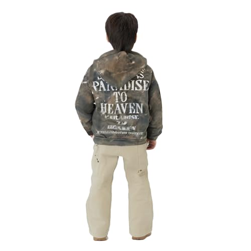 Image of Saint Tears Boys Camo Hoodies Vintage Sweatshirt Pullover Casual Crew Neck Kids Hoodie Graphic Print Hooded (2-7 Years)