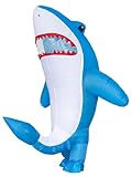 JYZCOS Inflatable Shark Costume Full-body Adult Fun Party Halloween Costume Full Body Blow Up Costumes for Men/Women Suitable for Easter Egg Hunts, Halloween Parties, Christmas
